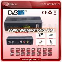 DVB T2 factory price good quality auto biss receiver/ /mini dvb t2 receiver/HD set top box